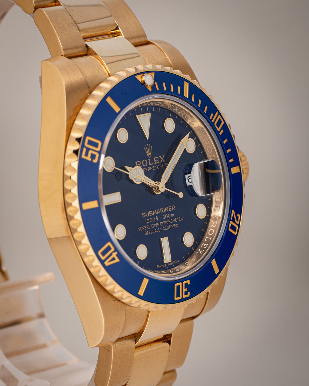 Rolex 18k Yellow Gold Submariner Date (116618LB)