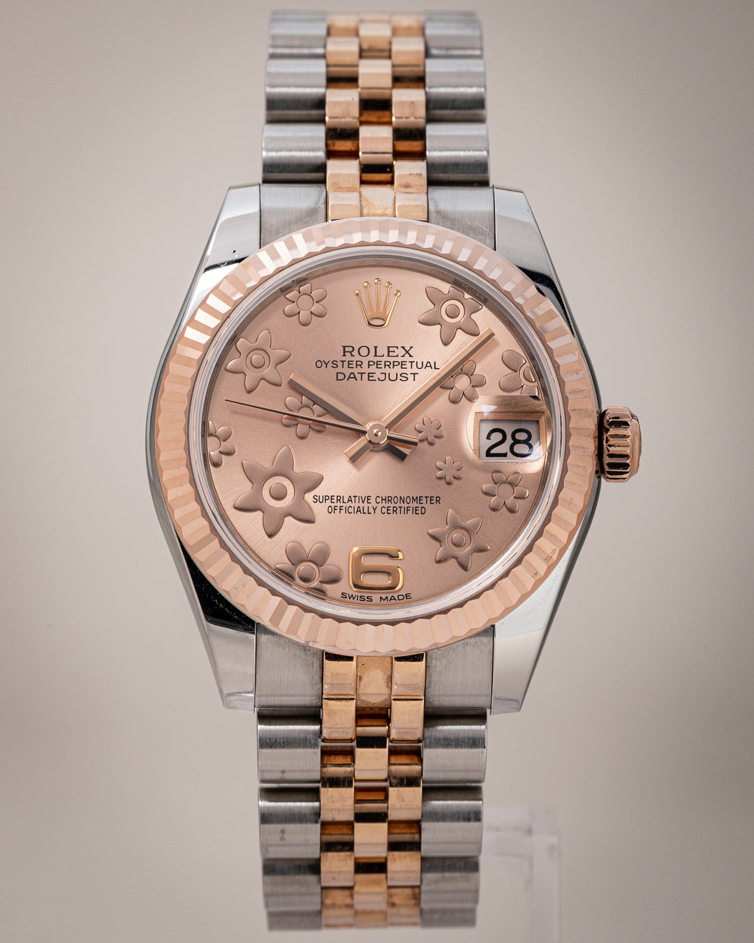 Rolex Stainless Steel and 18k Rose Gold Women's Datejust (178271)