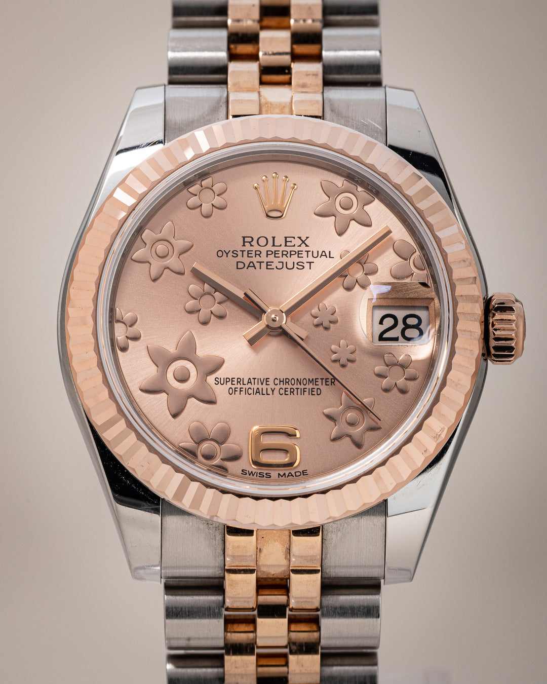 Rolex Stainless Steel and 18k Rose Gold Women's Datejust (178271)