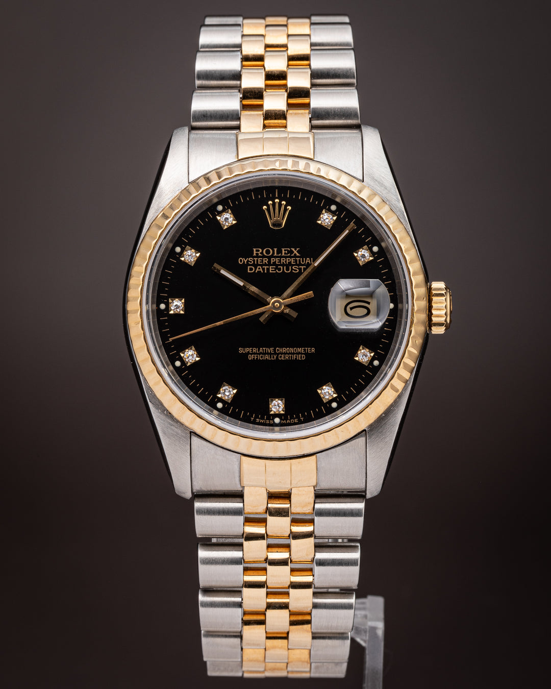 Rolex Stainless Steel and 18k Yellow Gold Datejust (16233)