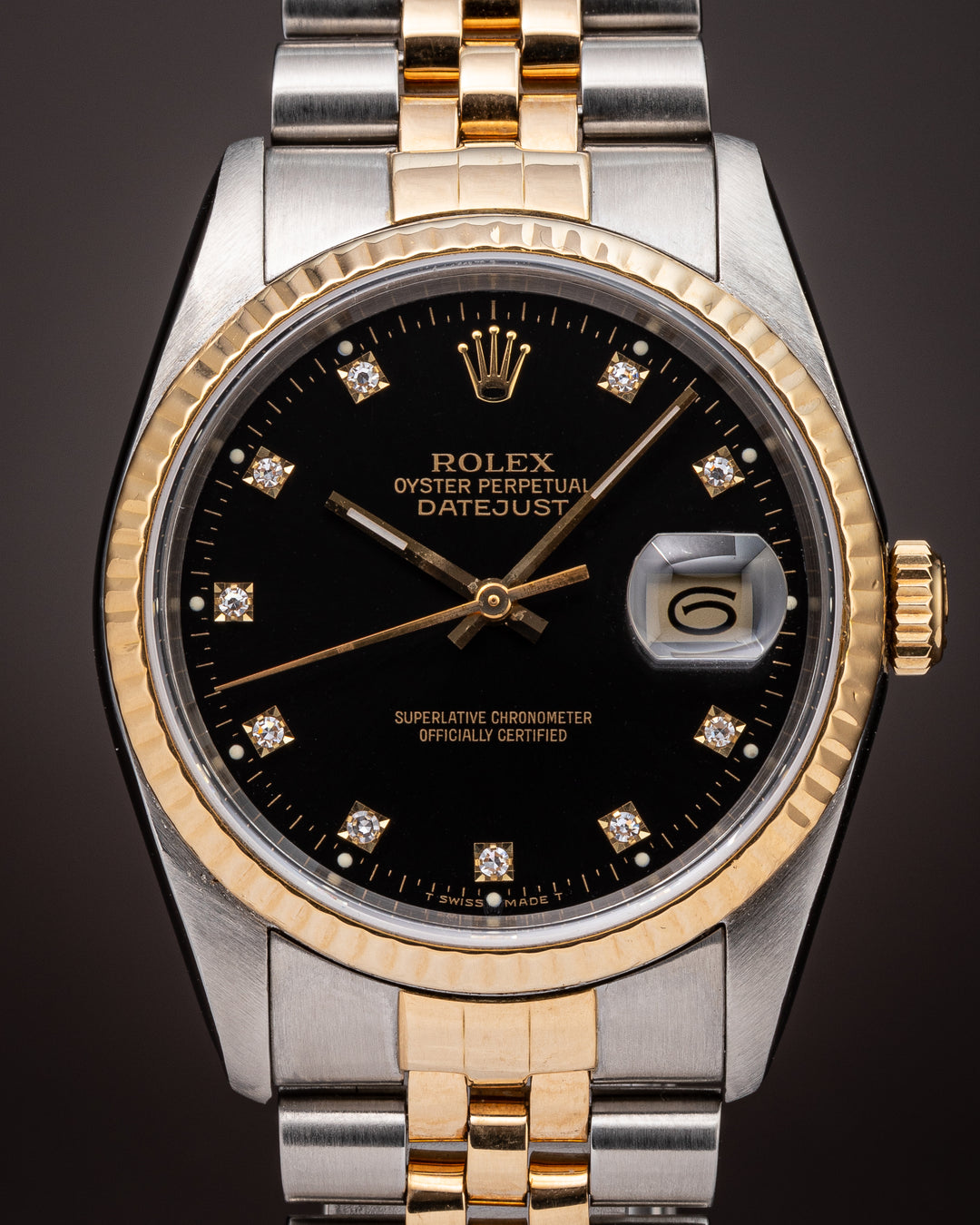 Rolex Stainless Steel and 18k Yellow Gold Datejust (16233)