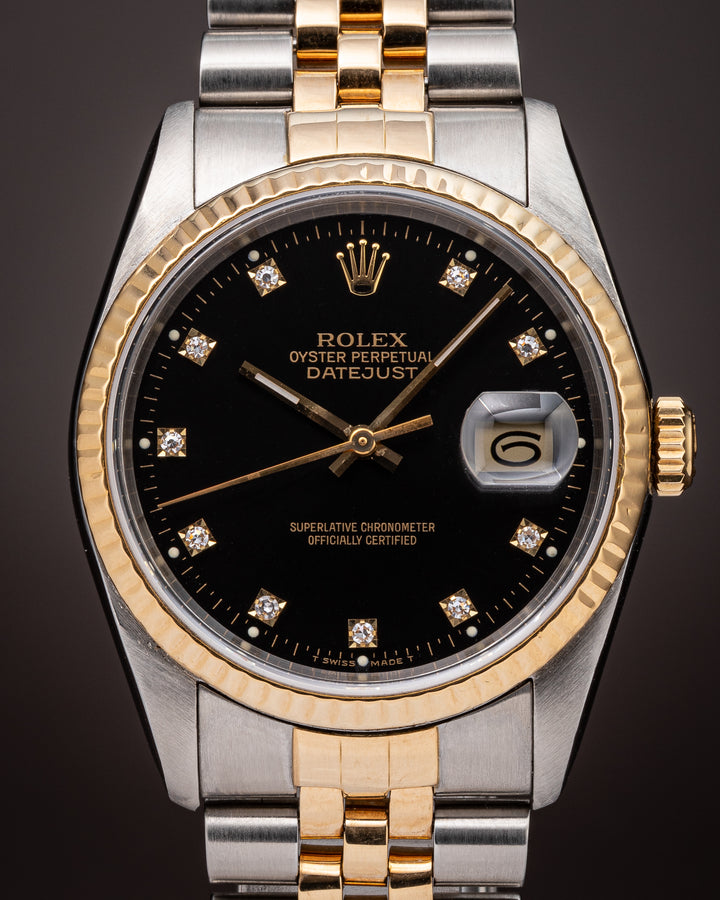 Rolex Stainless Steel and 18k Yellow Gold Datejust (16233)