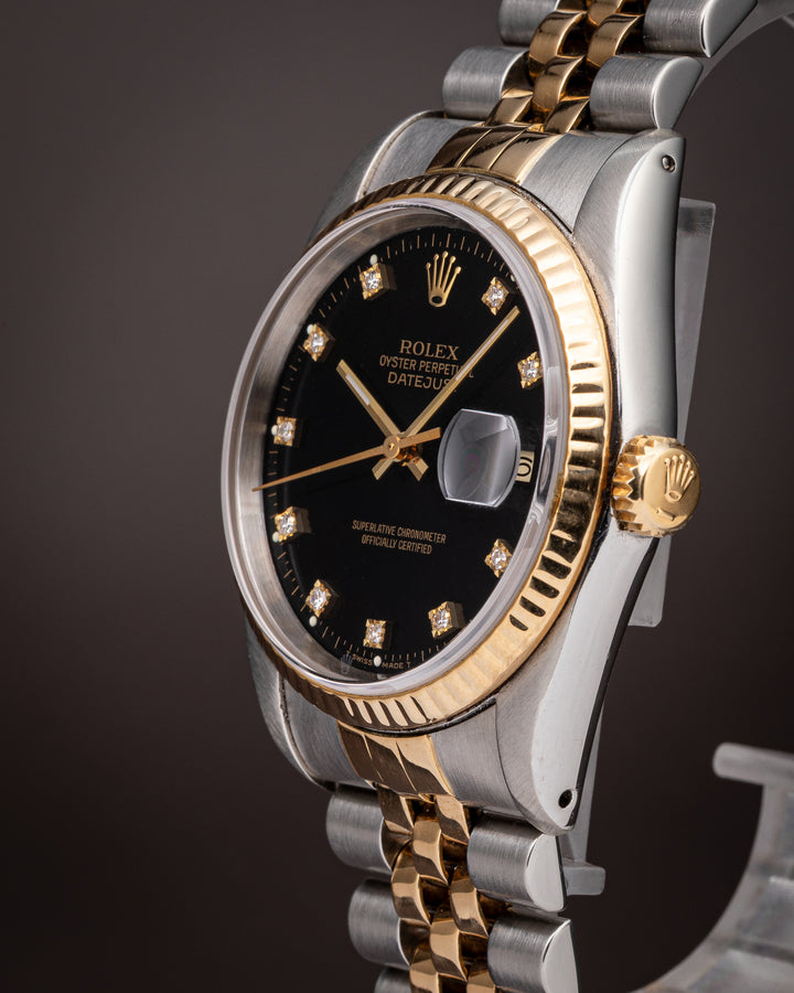 Rolex Stainless Steel and 18k Yellow Gold Datejust (16233)
