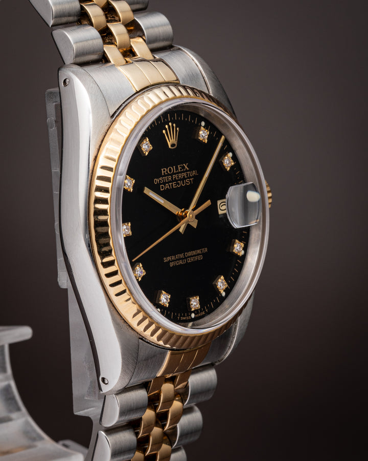 Rolex Stainless Steel and 18k Yellow Gold Datejust (16233)