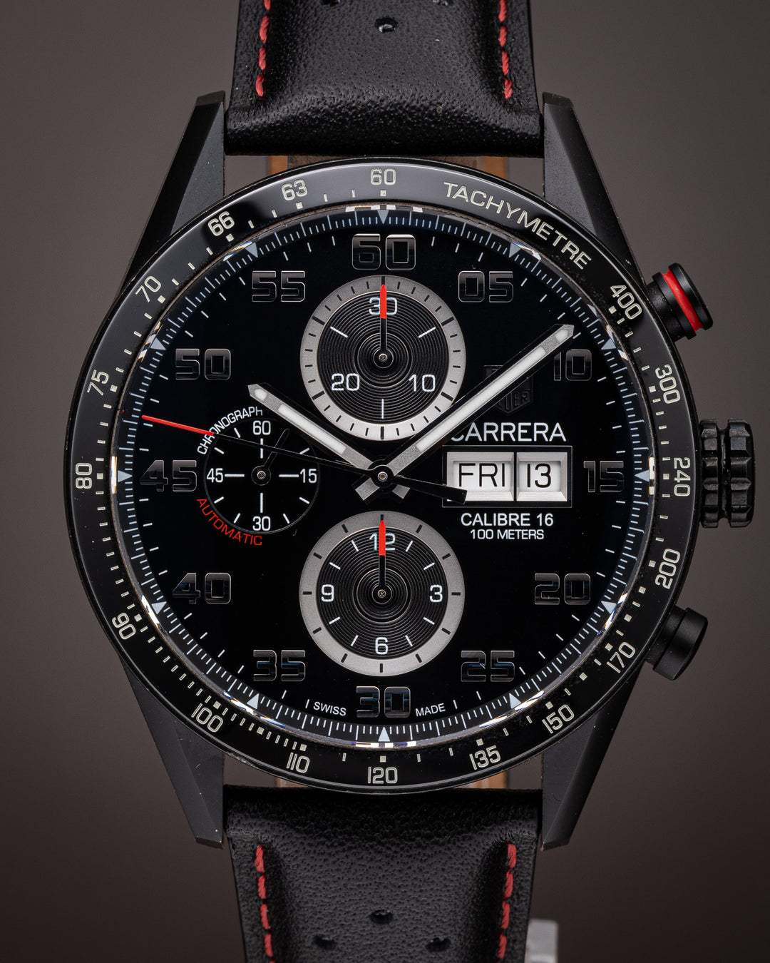 TAG Heuer Titanium Carbide Carrera Day-Date Automatic Chronograph (CV2A81)