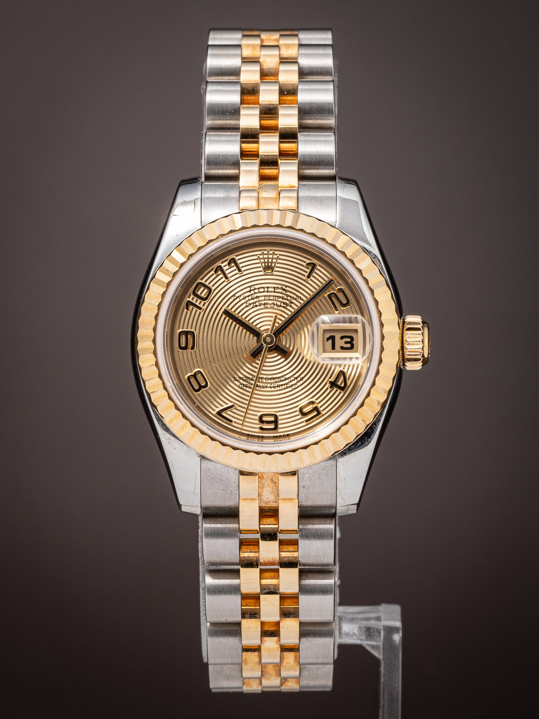 Rolex Stainless Steel and 18k Yellow Gold Women's Datejust (179173)