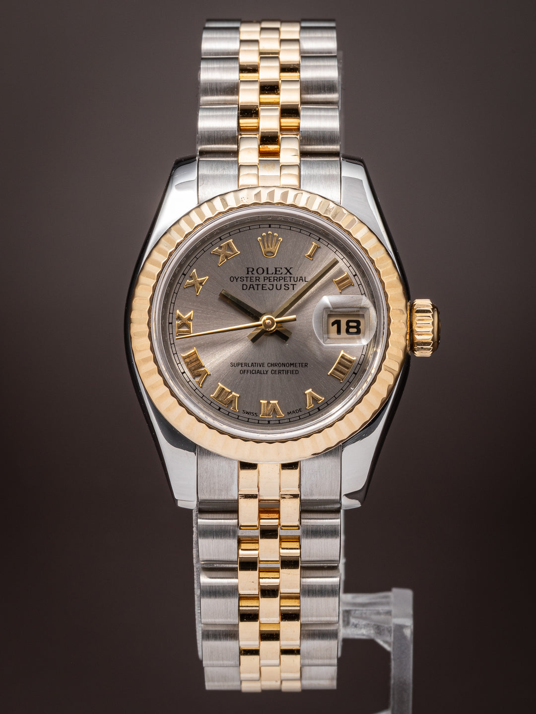 Rolex Stainless Steel and 18k Yellow Gold Women's Datejust (179173)