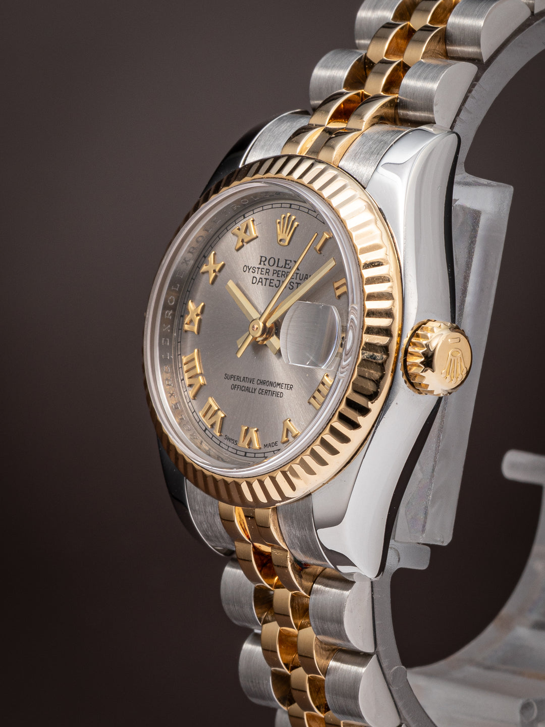 Rolex Stainless Steel and 18k Yellow Gold Women's Datejust (179173)