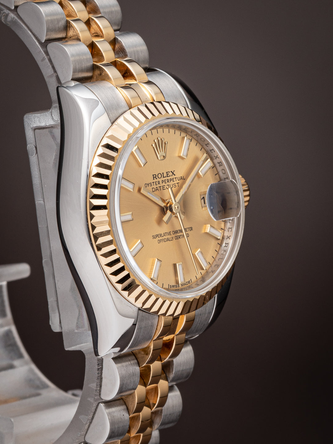 Rolex Stainless Steel and 18k Yellow Gold Women's Datejust (179173)