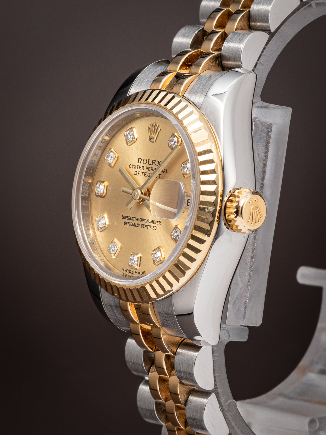 Rolex Stainless Steel and 18k Yellow Gold Women's Datejust (179173)