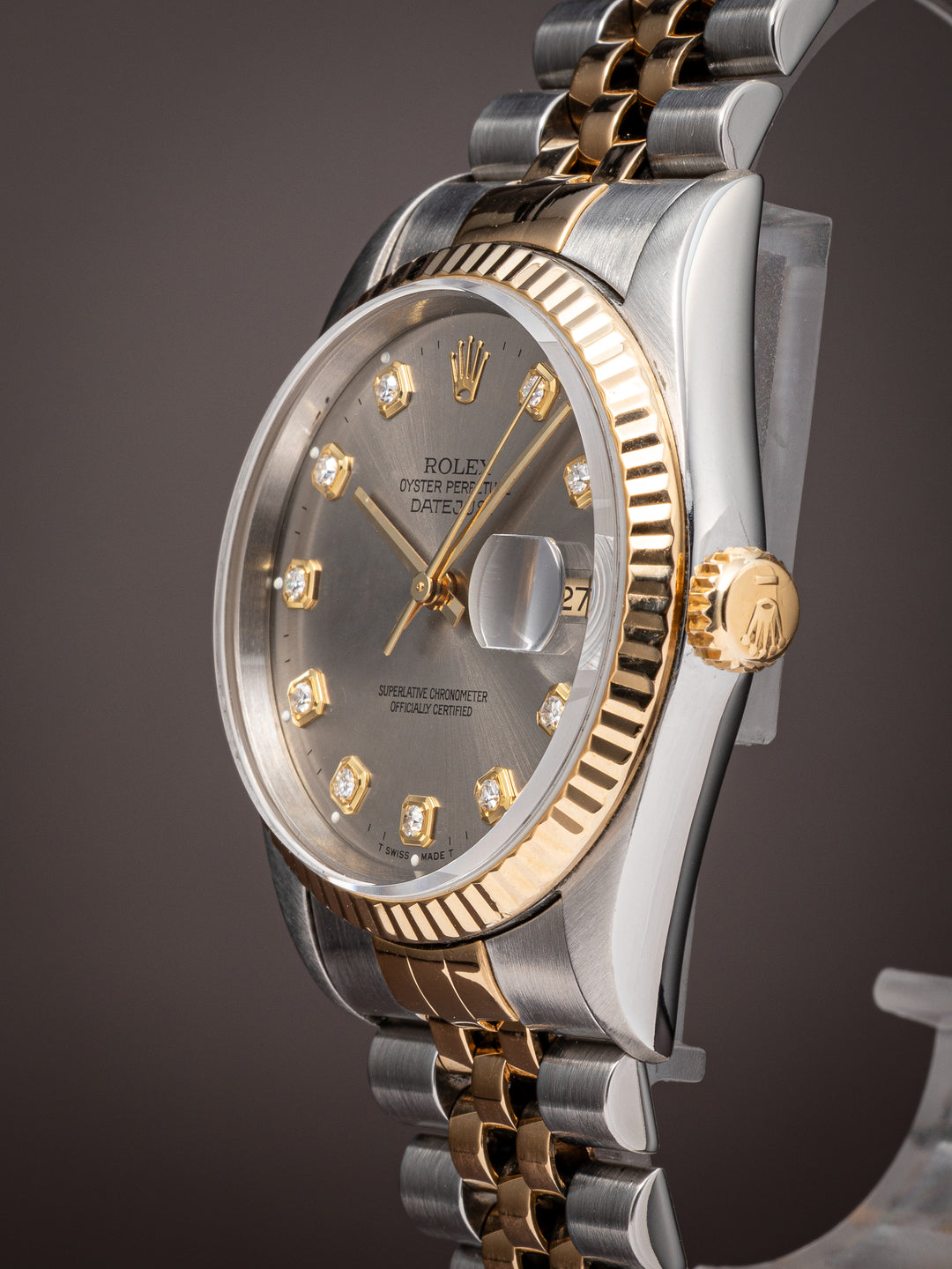 Rolex Stainless Steel and 18k Yellow Gold Datejust (16233)