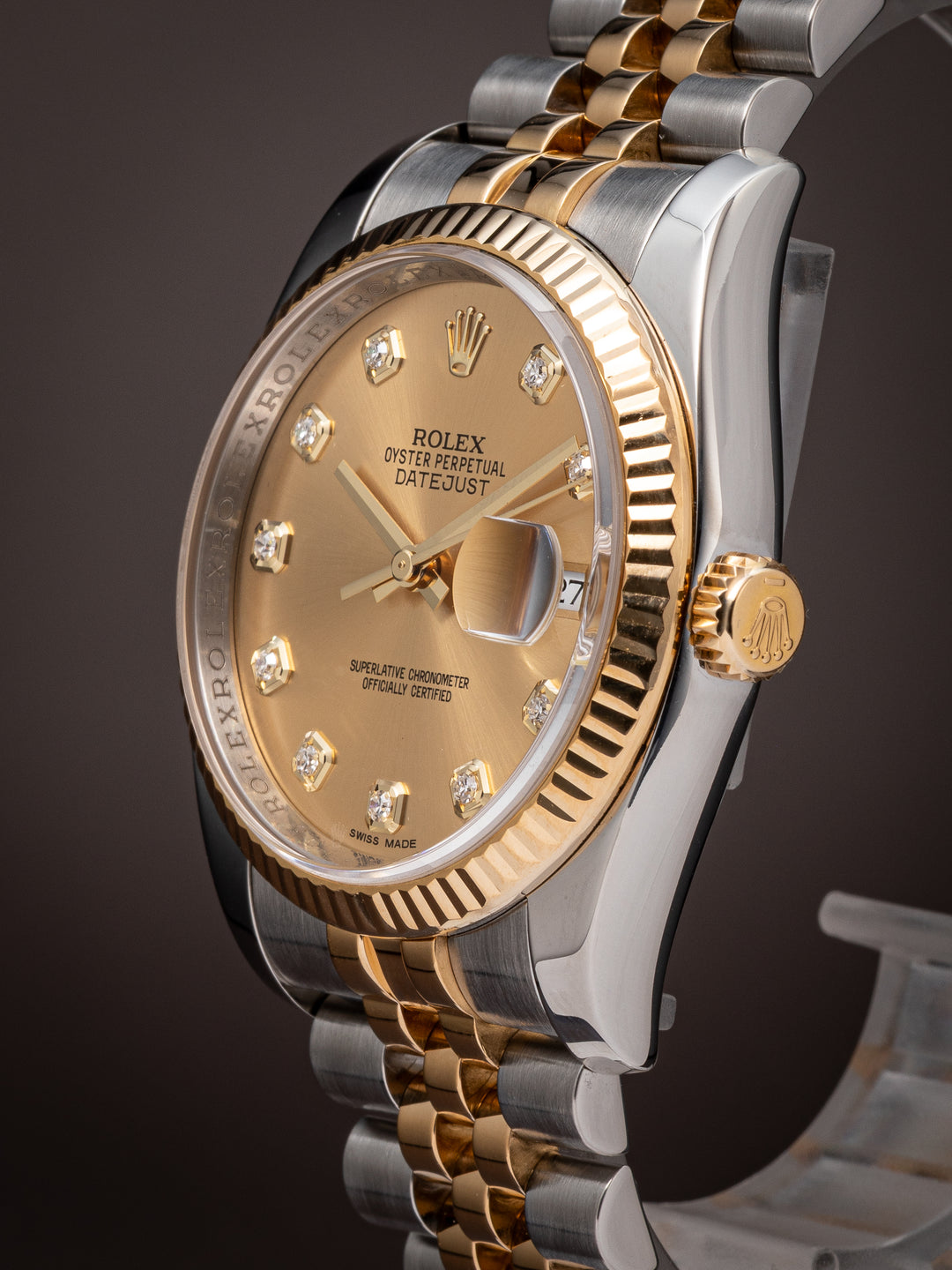 Rolex Stainless Steel and 18k Yellow Gold Datejust (116233)