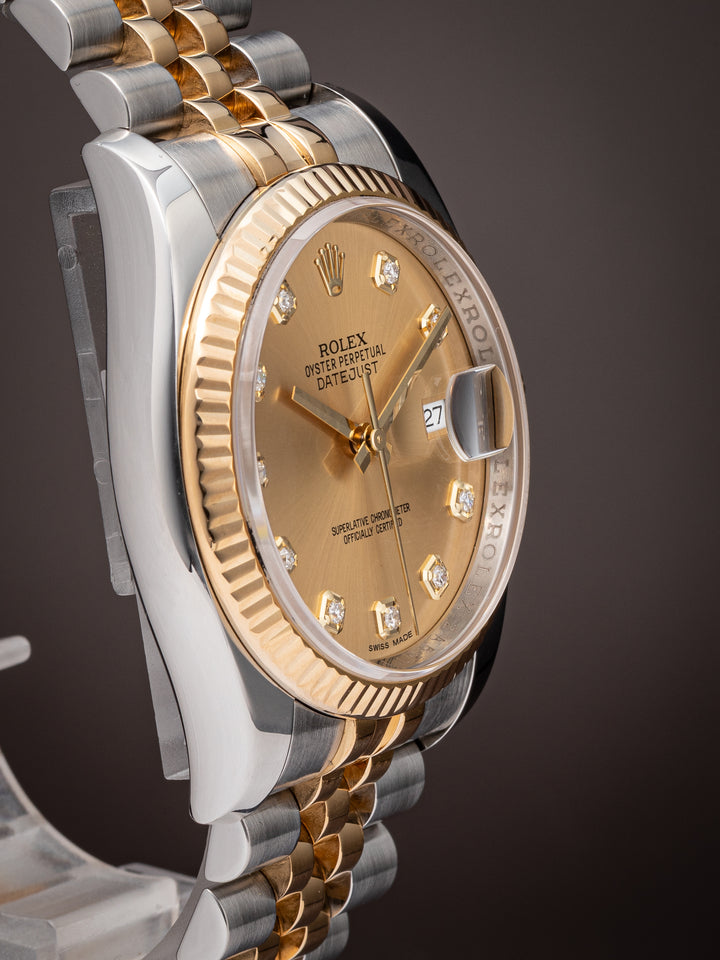 Rolex Stainless Steel and 18k Yellow Gold Datejust (116233)