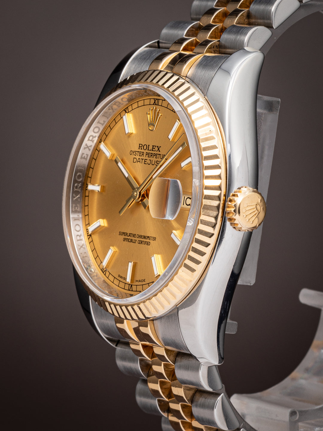 Rolex Stainless Steel and 18k Yellow Gold Datejust (116233)