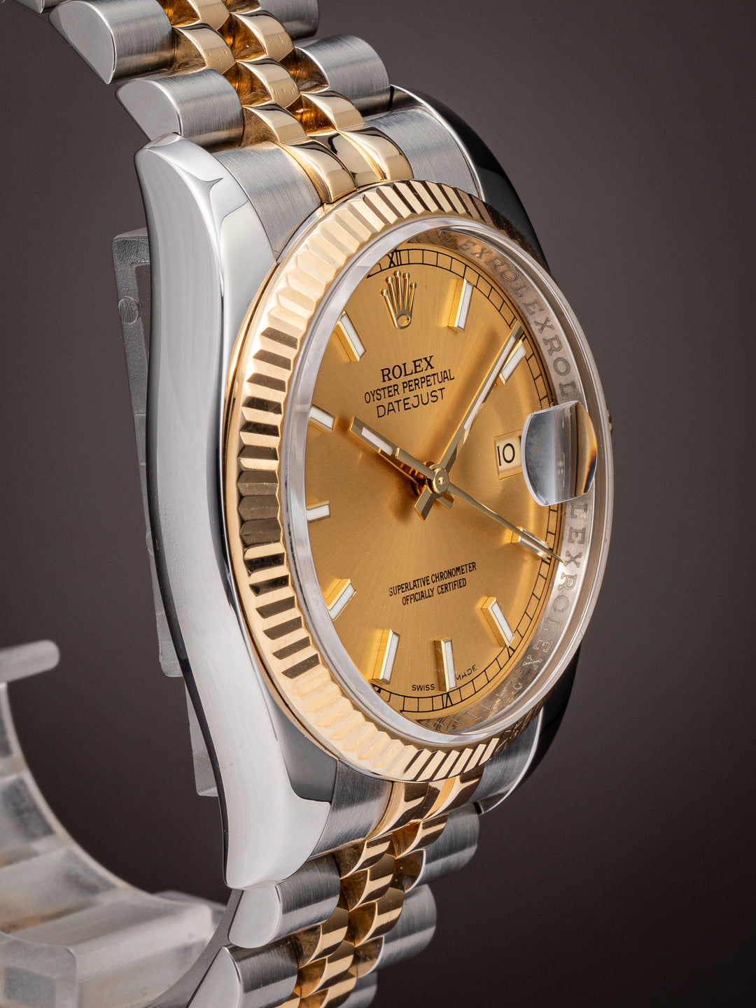 Rolex Stainless Steel and 18k Yellow Gold Datejust (116233)