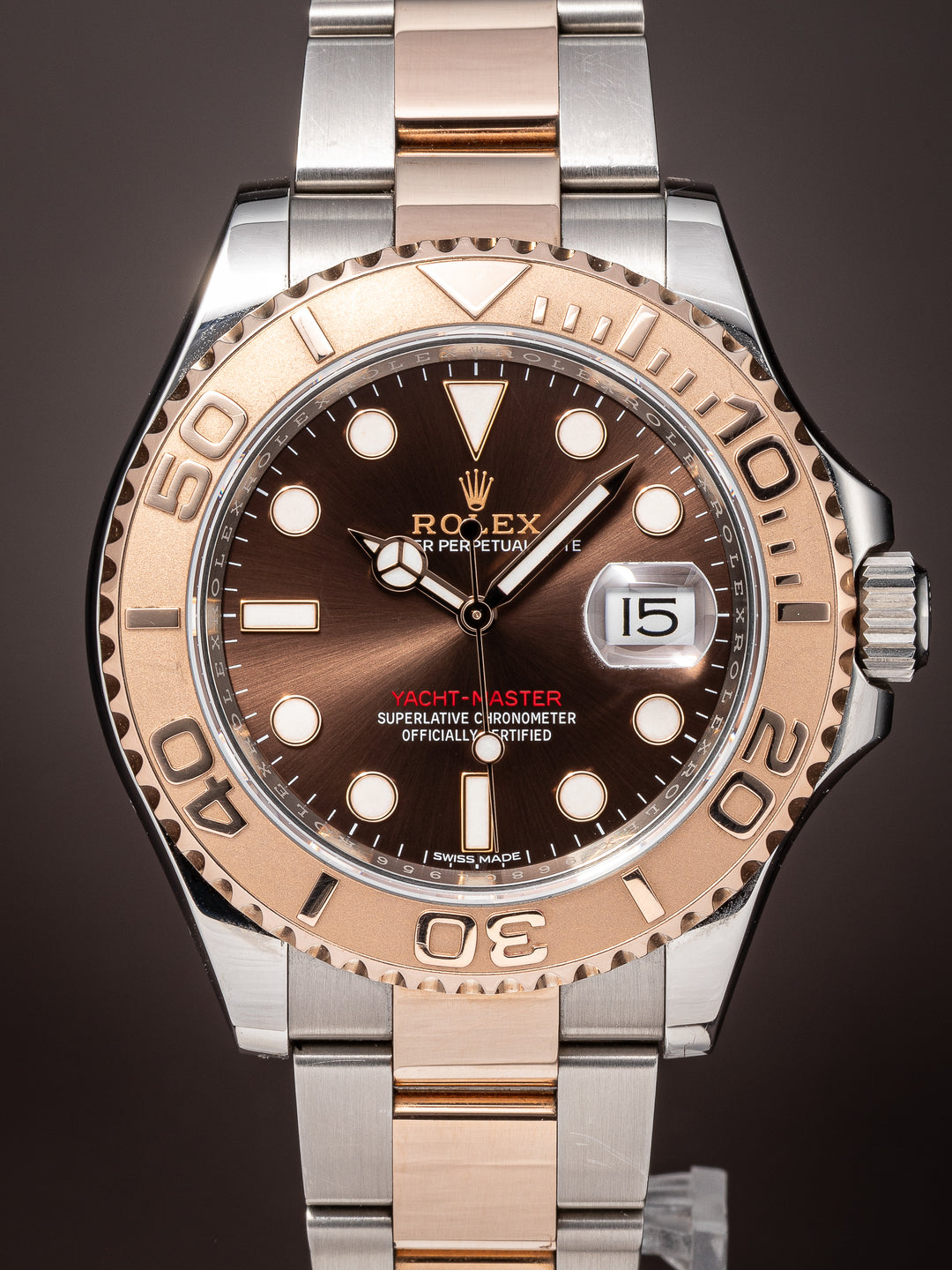 Rolex Stainless Steel and 18k Rose Gold Yacht-Master (116621)