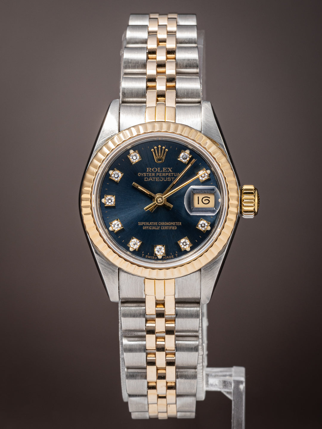 Rolex Stainless Steel and 18k Yellow Gold Women's Datejust (69173)