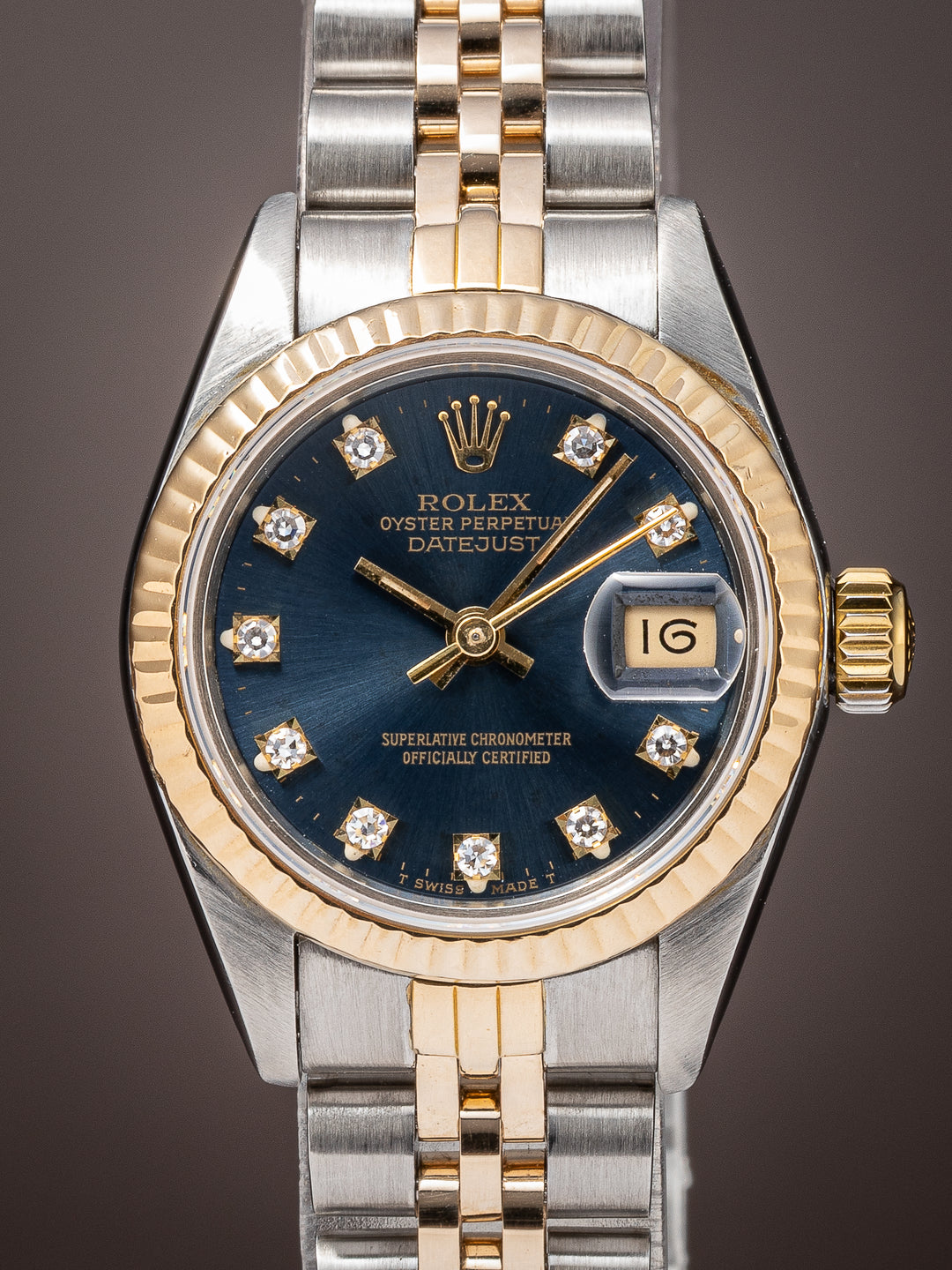 Rolex Stainless Steel and 18k Yellow Gold Women's Datejust (69173)