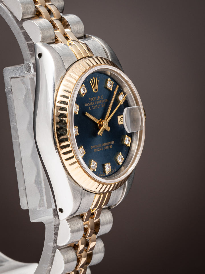 Rolex Stainless Steel and 18k Yellow Gold Women's Datejust (69173)