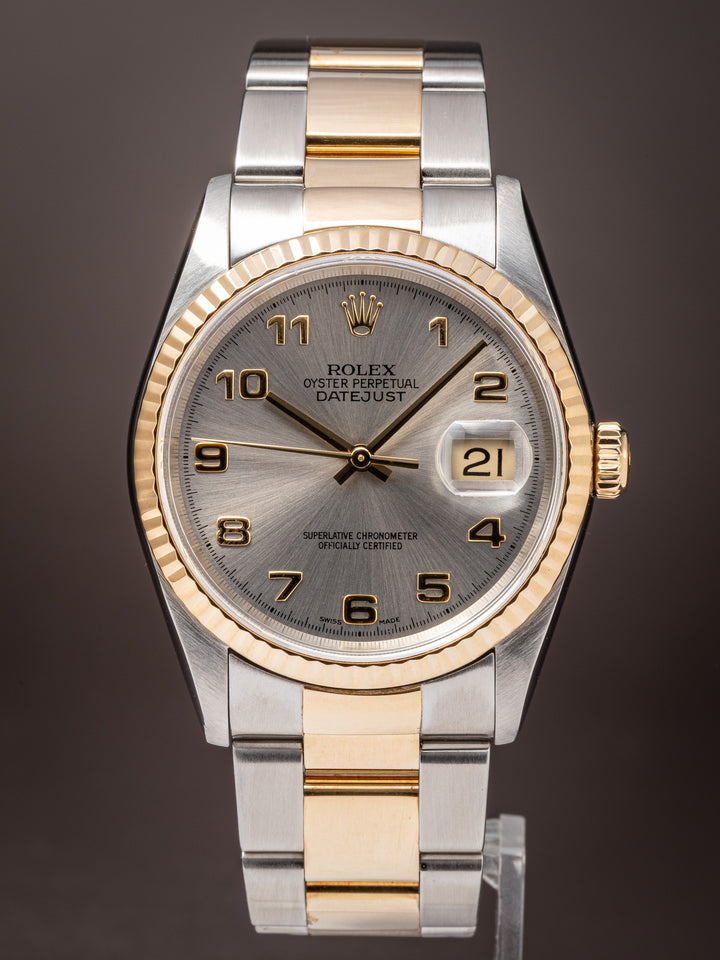 Rolex Stainless Steel and 18k Yellow Gold Datejust (16233)