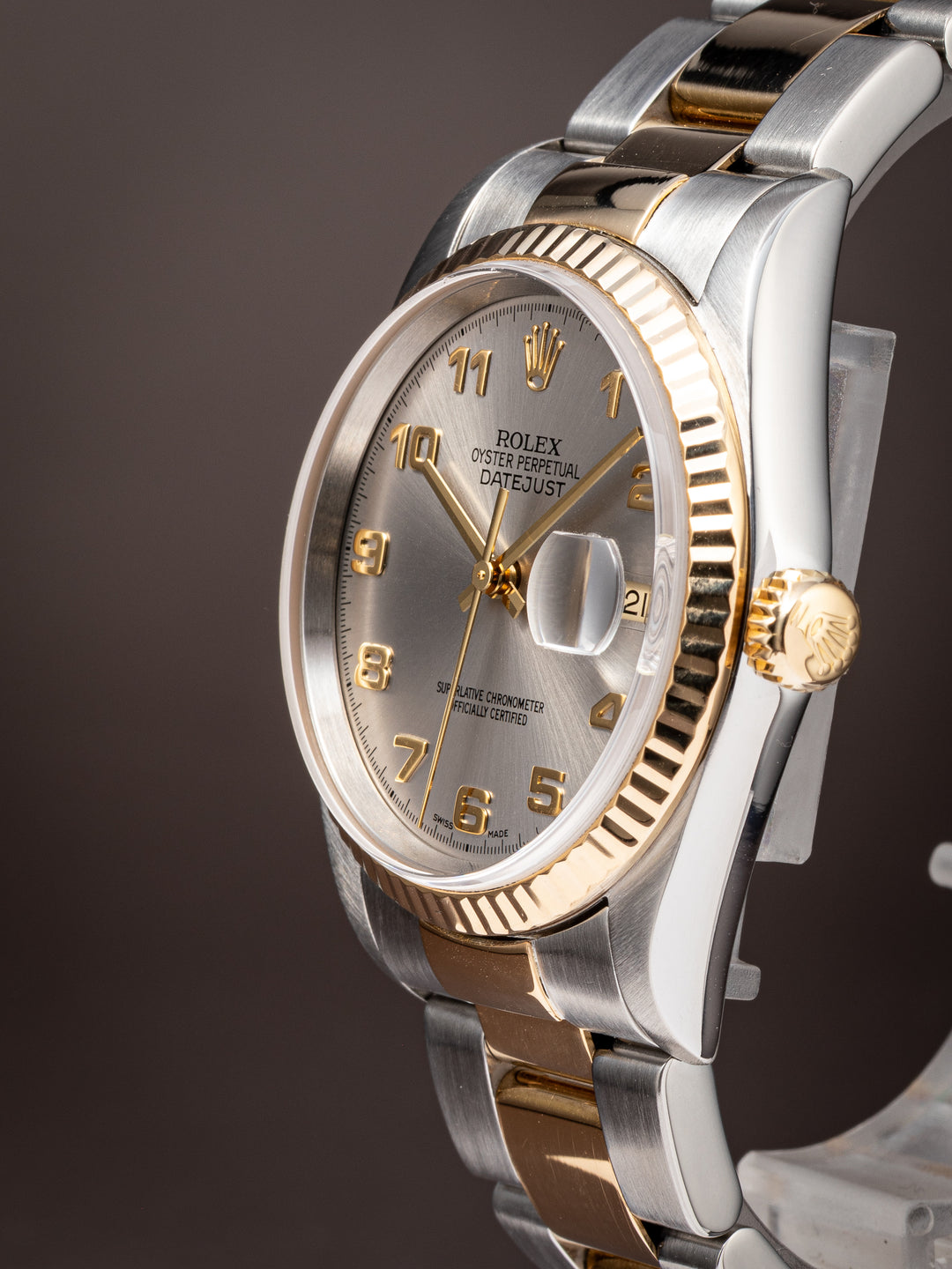 Rolex Stainless Steel and 18k Yellow Gold Datejust (16233)