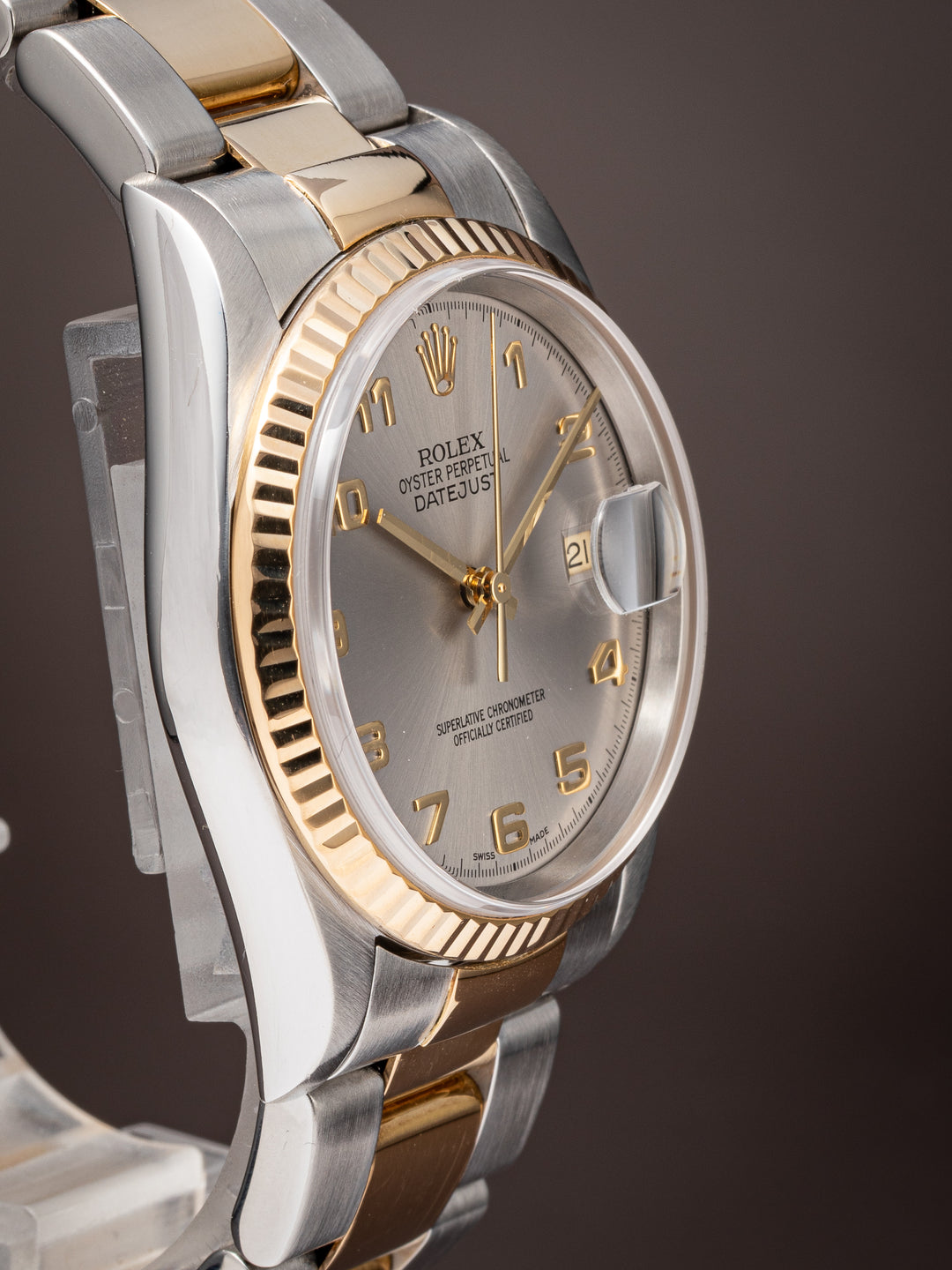 Rolex Stainless Steel and 18k Yellow Gold Datejust (16233)