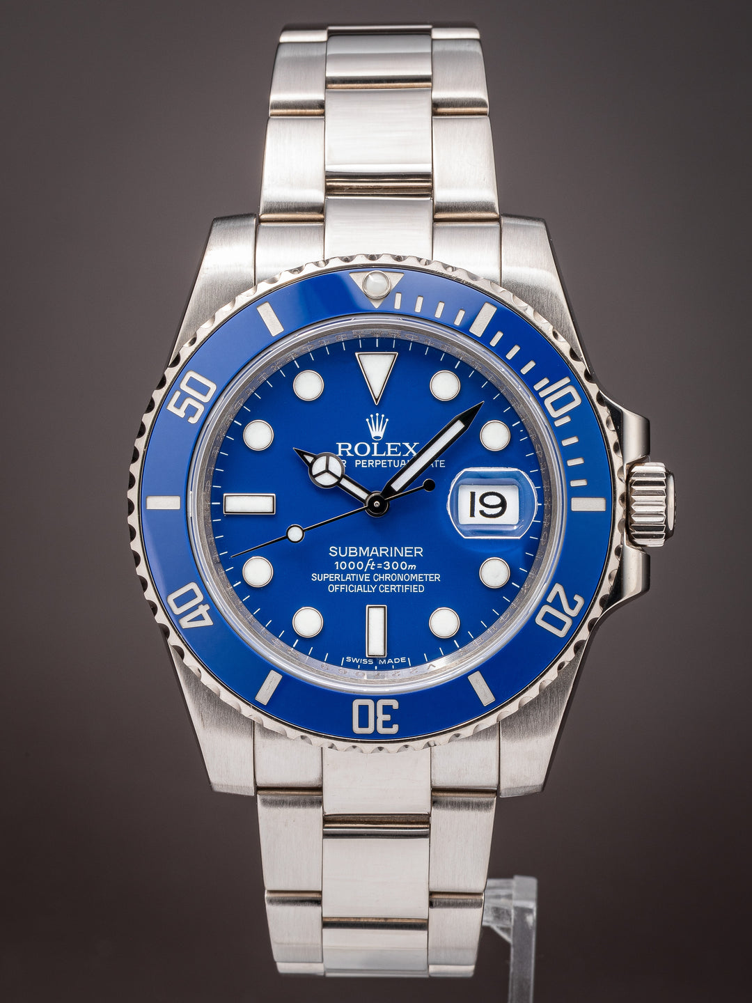 Rolex 18k White Gold Submariner Date (116619LB)