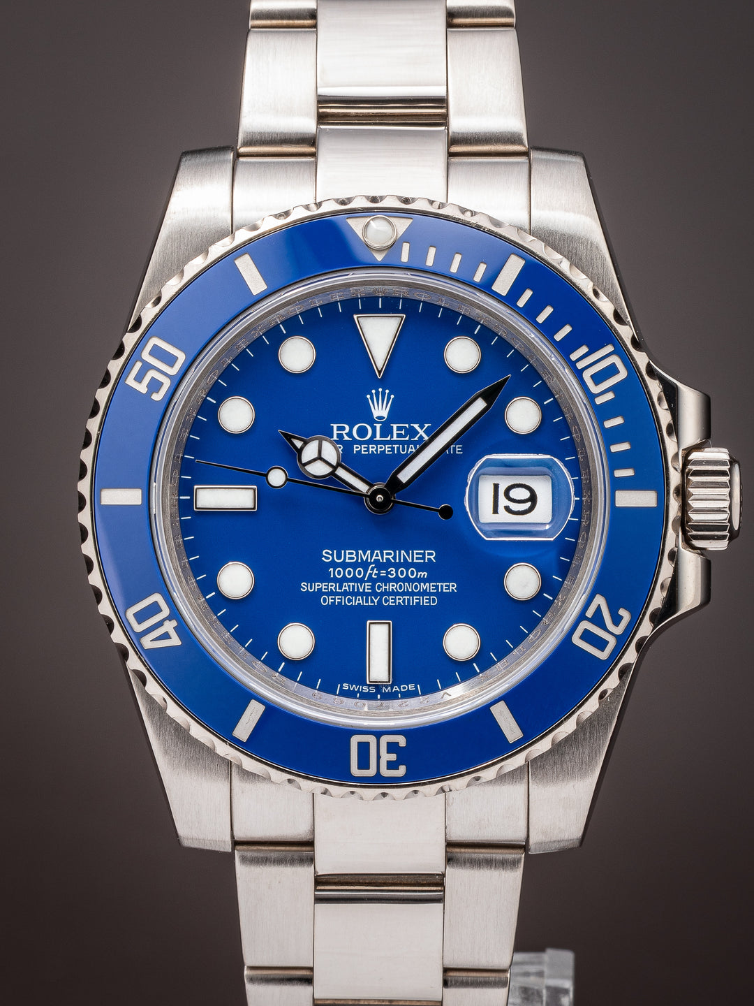 Rolex 18k White Gold Submariner Date (116619LB)