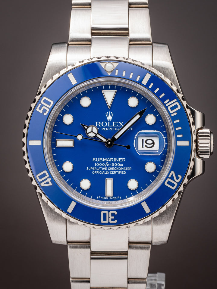 Rolex 18k White Gold Submariner Date (116619LB)