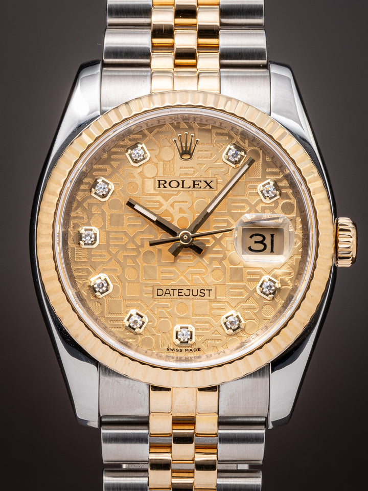 Rolex Stainless Steel and 18k Yellow Gold Datejust (116233)