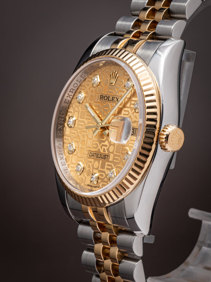 Rolex Stainless Steel and 18k Yellow Gold Datejust (116233)