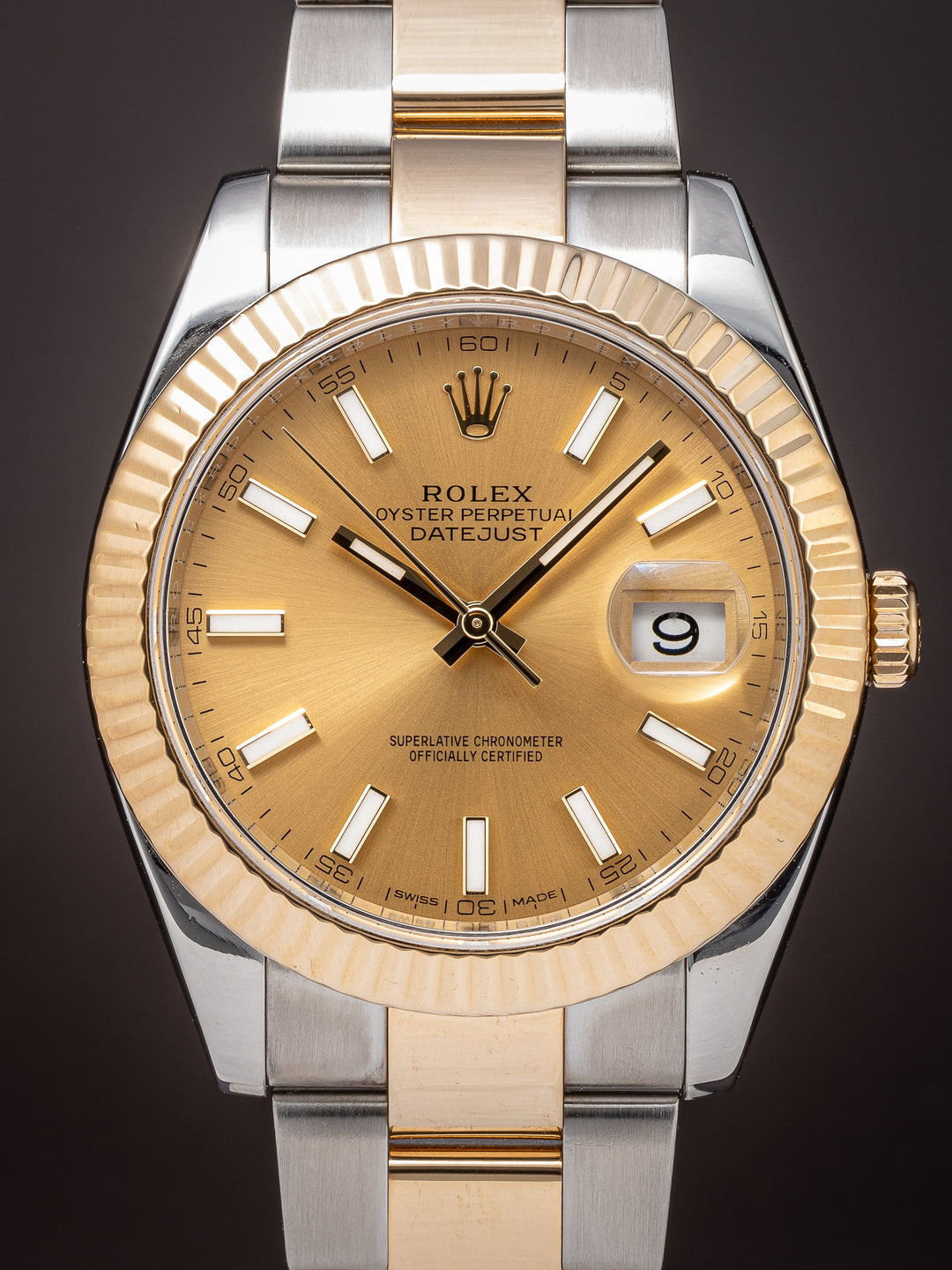 Rolex Stainless Steel and 18k Yellow Gold Datejust 41 (126333)