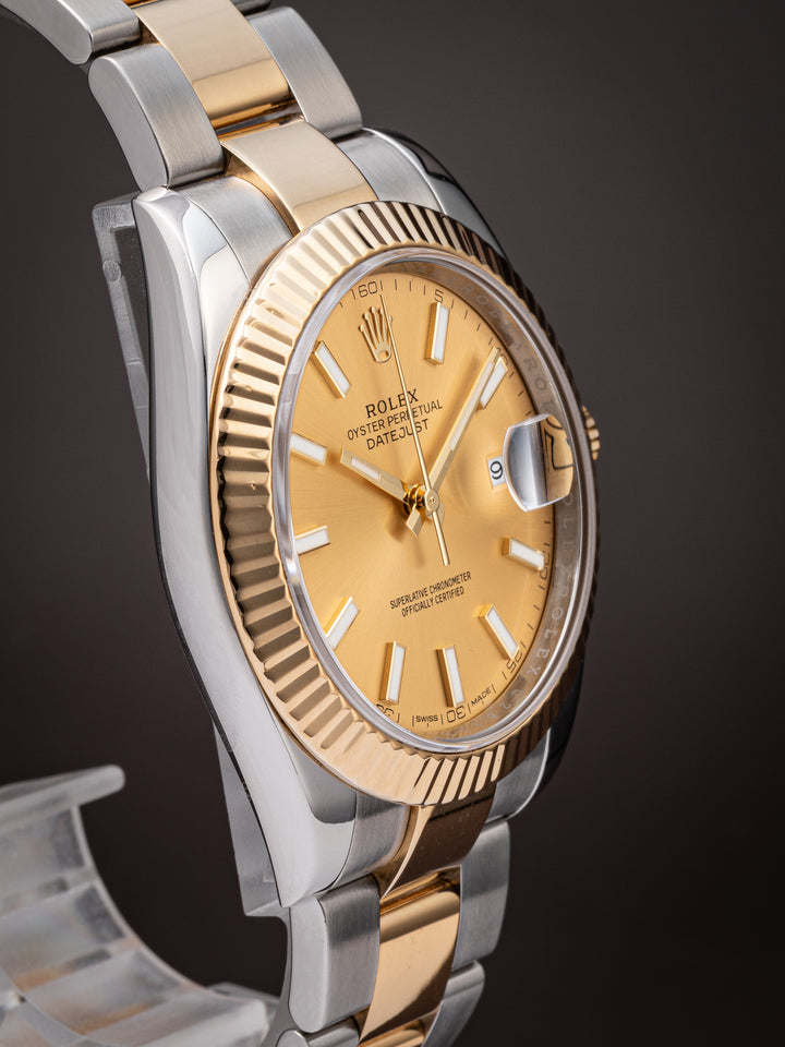 Rolex Stainless Steel and 18k Yellow Gold Datejust 41 (126333)