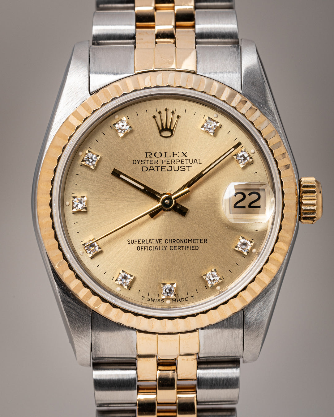 Rolex Stainless Steel and 18k Yellow Gold Women's Datejust (68273)