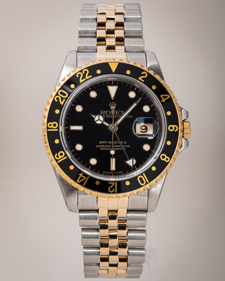 Rolex Stainless Steel and 18k Yellow Gold GMT-Master II (16713LN)