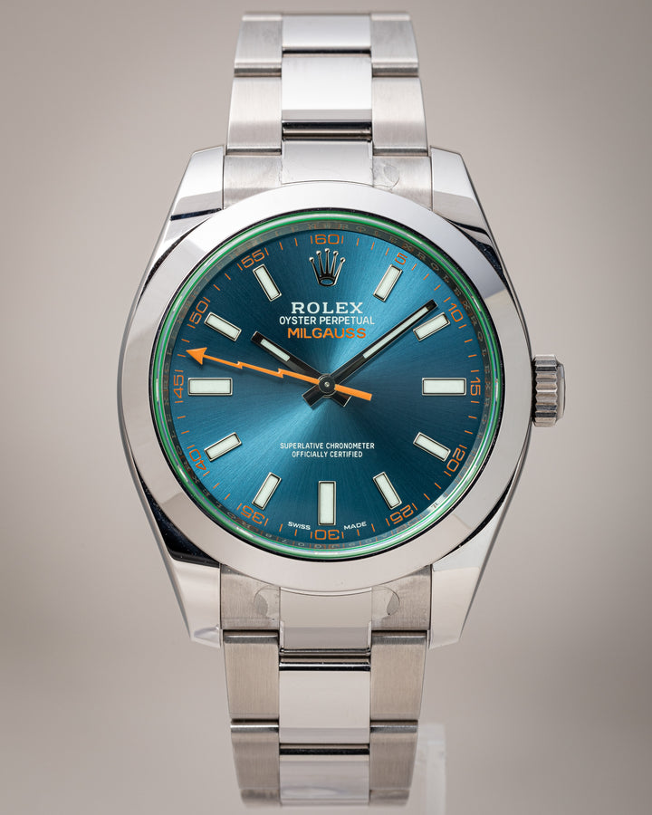 Rolex Stainless Steel Milgauss Z-Blue (116400GV)