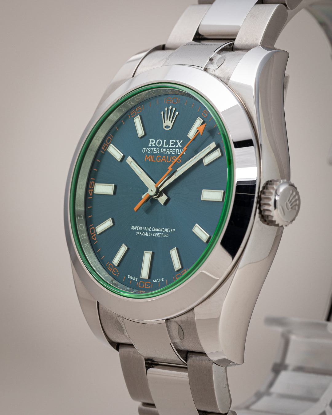 Rolex Stainless Steel Milgauss Z-Blue (116400GV)