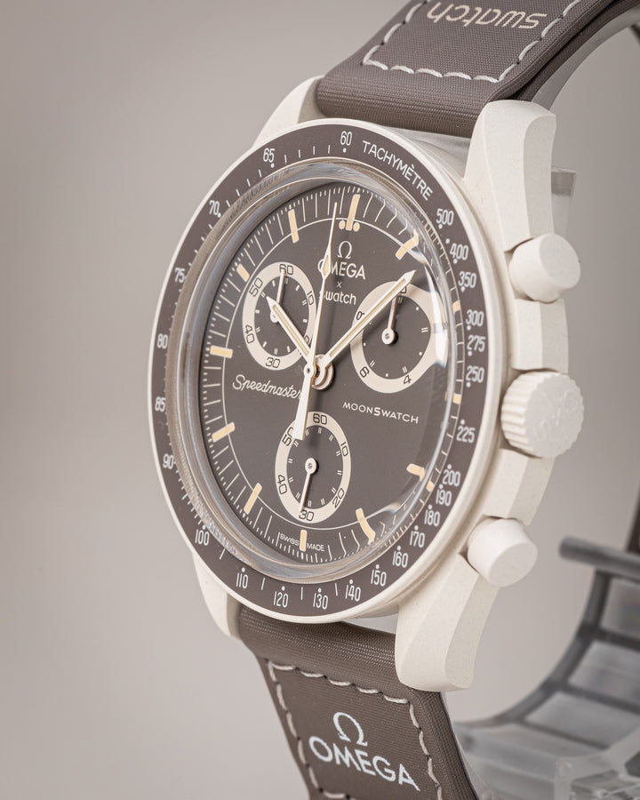 Omega X Swatch Bioceramic Speedmaster Moonswatch "MISSION ON EARTH - DESERT"