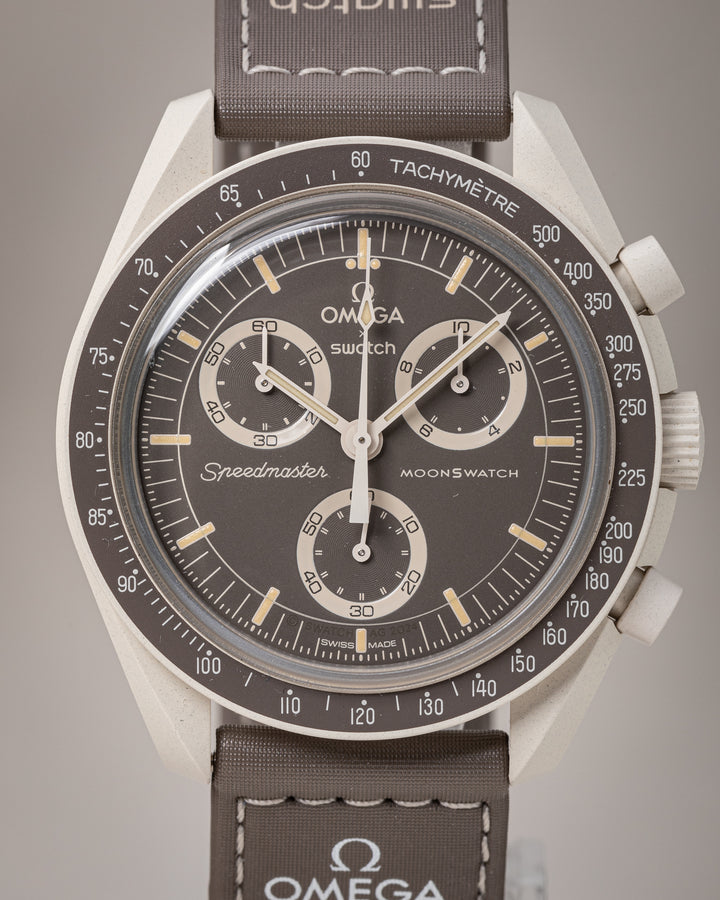 Omega X Swatch Bioceramic Speedmaster Moonswatch "MISSION ON EARTH - DESERT"