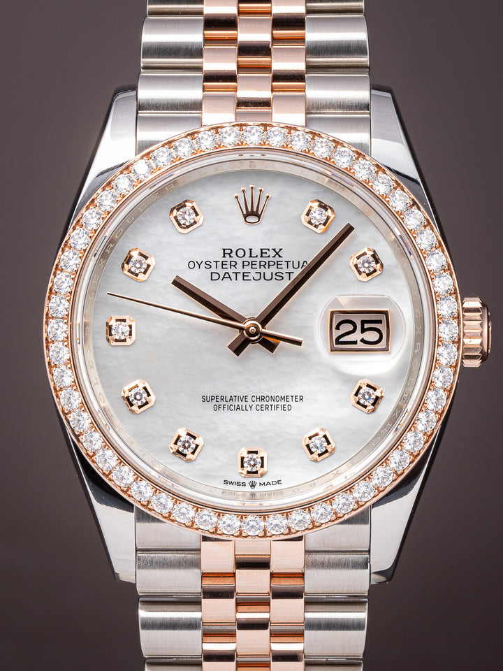 Rolex Stainless Steel and 18k Rose Gold Datejust 36 (126281RBR)