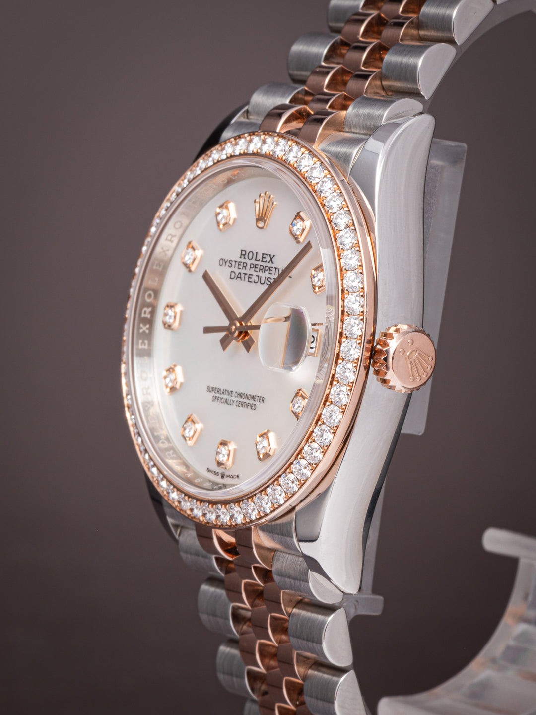 Rolex Stainless Steel and 18k Rose Gold Datejust 36 (126281RBR)