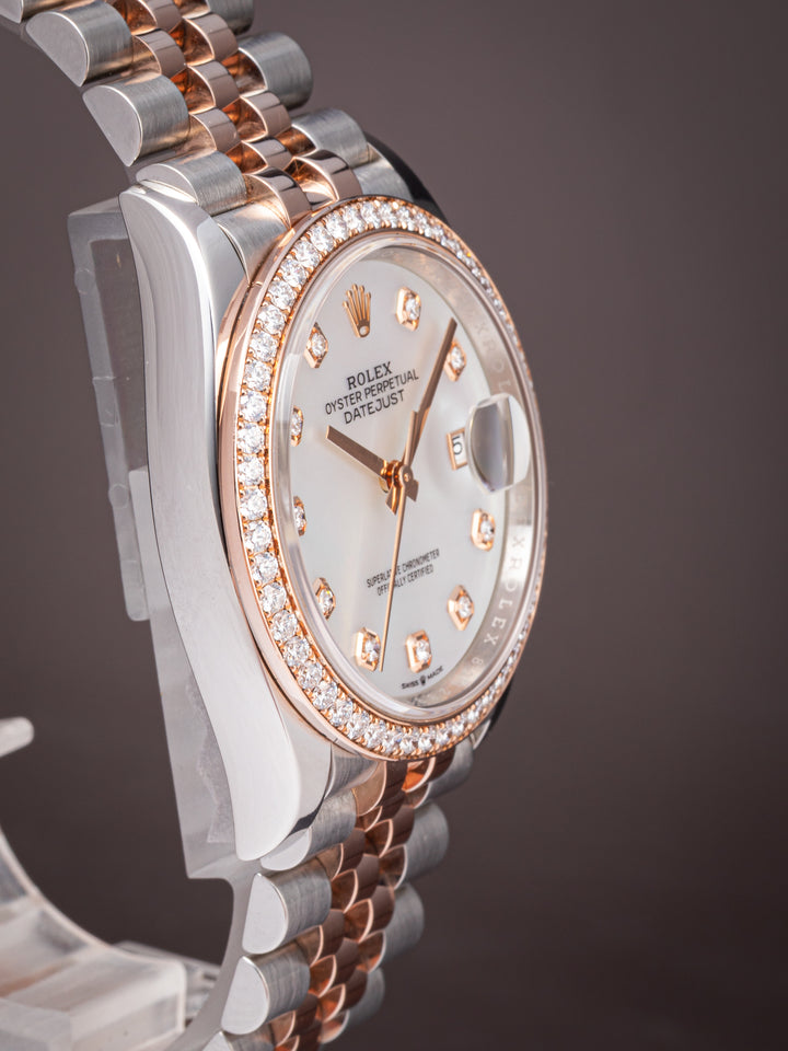 Rolex Stainless Steel and 18k Rose Gold Datejust 36 (126281RBR)
