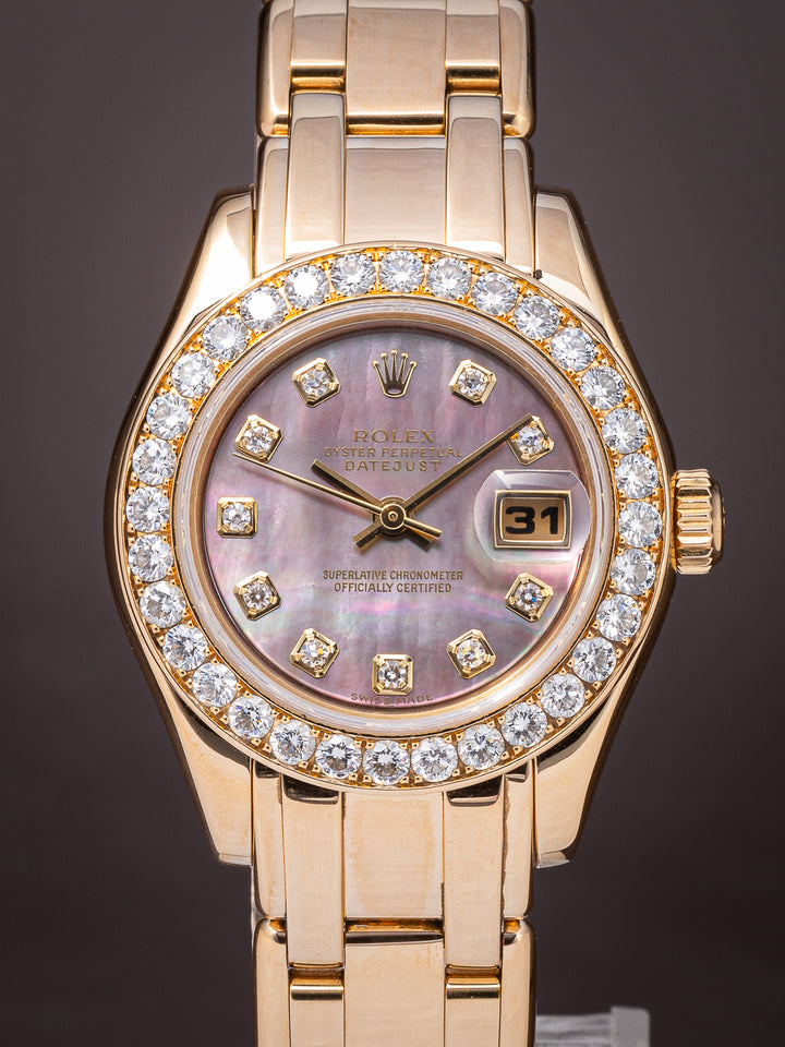 Rolex 18k Yellow Gold Women's Datejust Pearlmaster (80298)