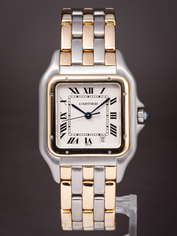 Cartier Stainless Steel and 18k Yellow Gold Panthère de Cartier Quartz (W25028B6)