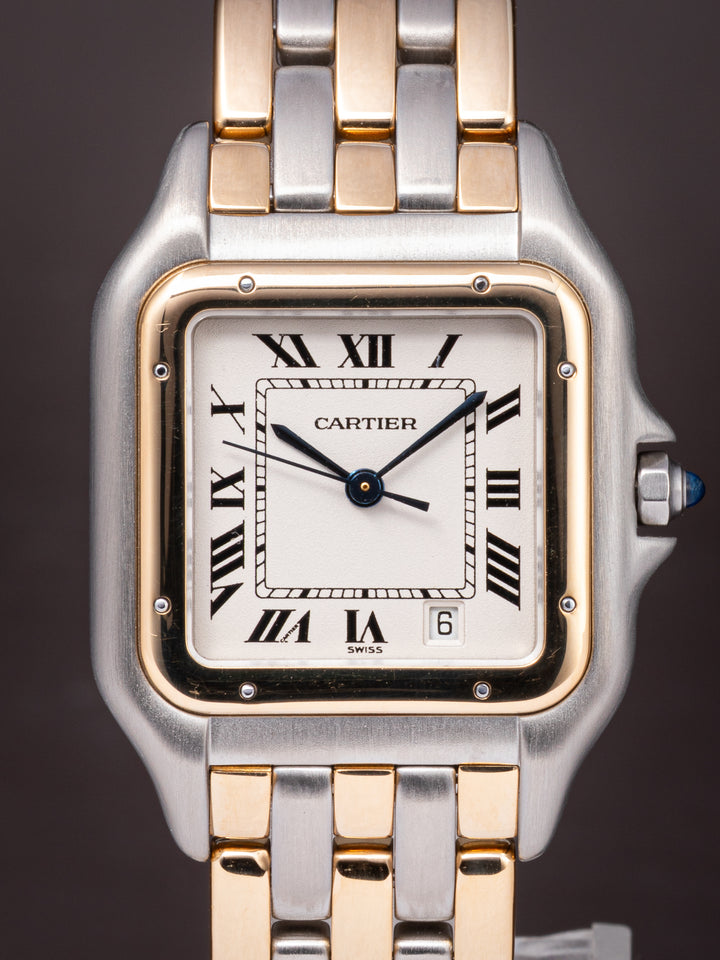 Cartier Stainless Steel and 18k Yellow Gold Panthère de Cartier Quartz (W25028B6)