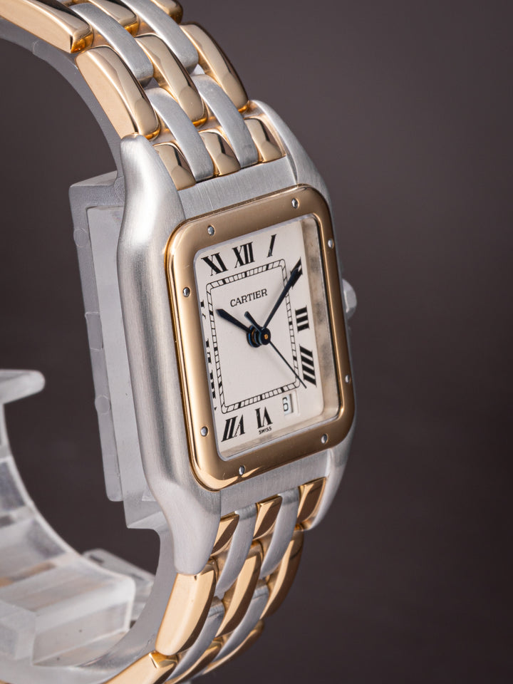 Cartier Stainless Steel and 18k Yellow Gold Panthère de Cartier Quartz (W25028B6)