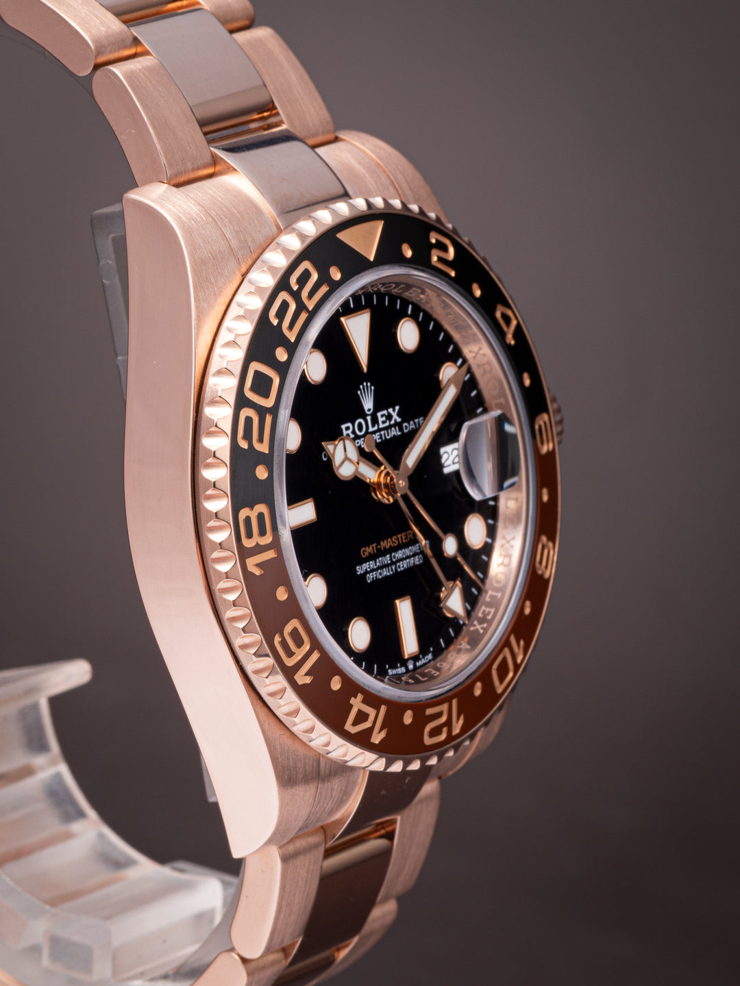 Rolex 18k Rose Gold GMT-Master II (126715CHNR)