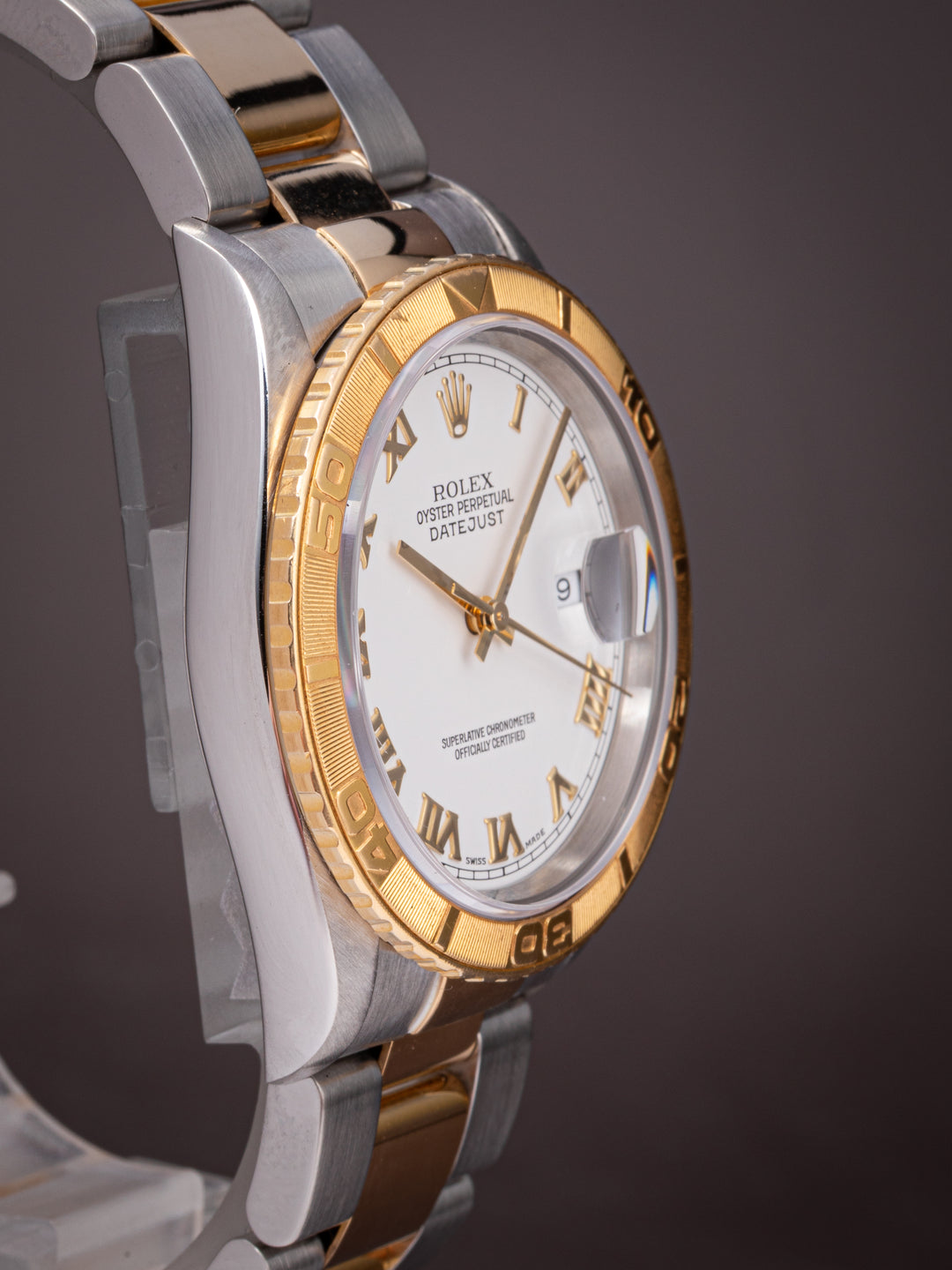 Rolex Stainless Steel and 18k Yellow Gold Datejust Turn-O-Graph (16263)