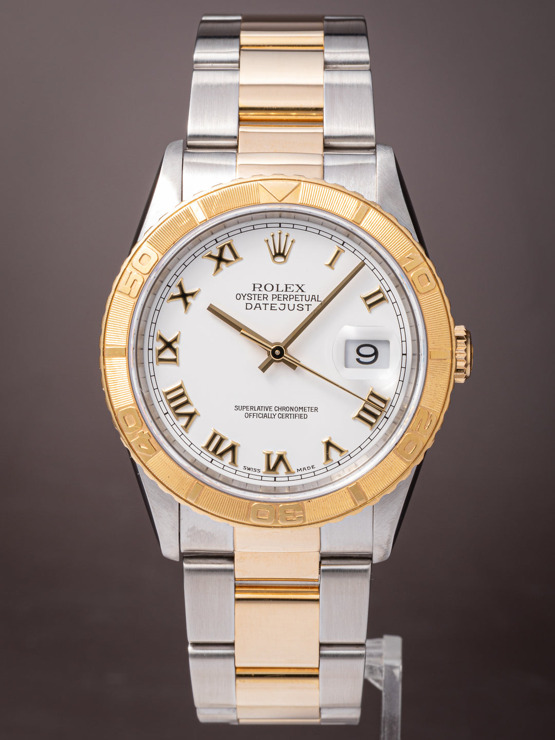 Rolex Stainless Steel and 18k Yellow Gold Datejust Turn-O-Graph (16263)