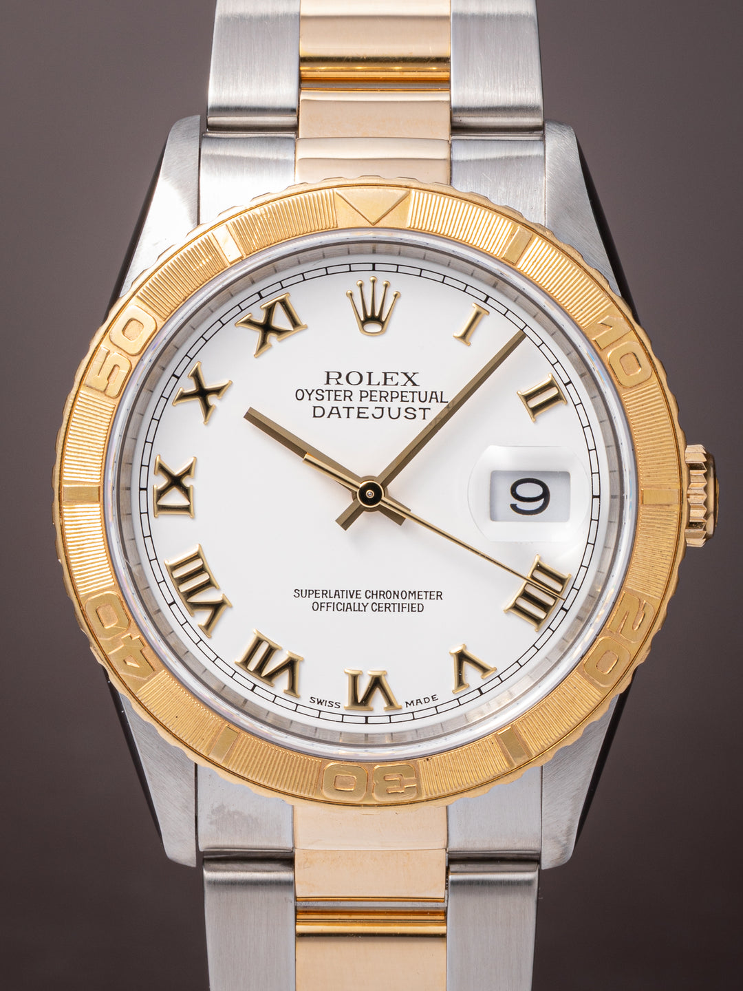 Rolex Stainless Steel and 18k Yellow Gold Datejust Turn-O-Graph (16263)